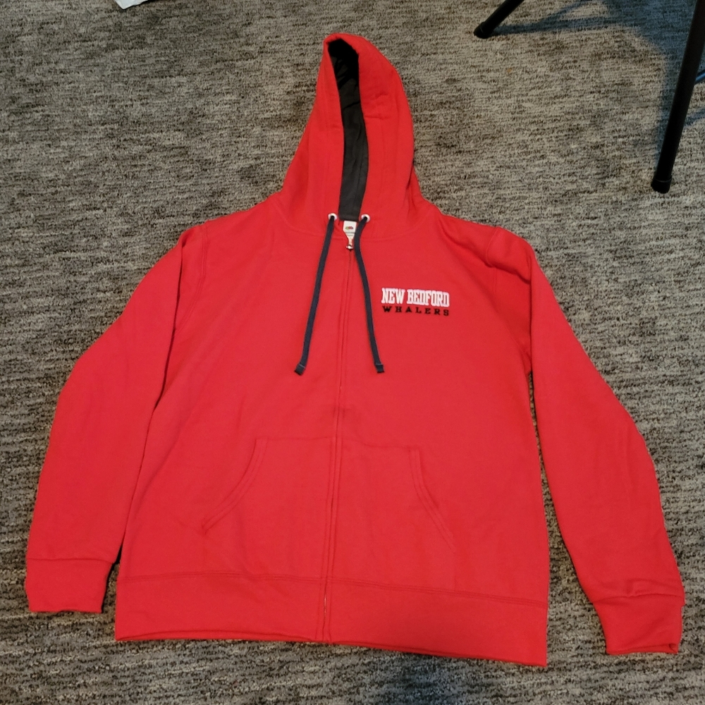 Hooded Zip- up New Bedford Whalers Sweatshirt - New without Tags
